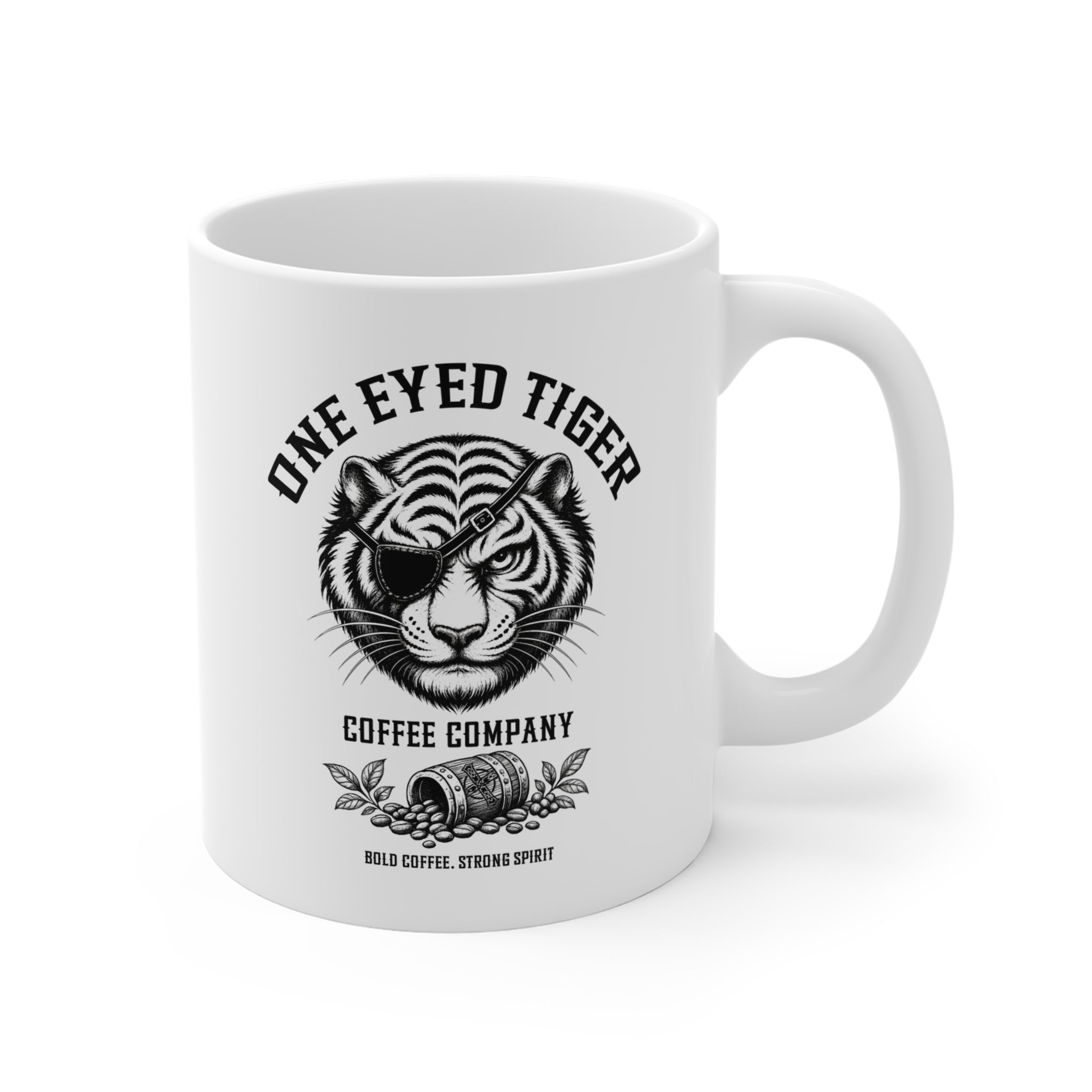 One Eyed Tiger Coffee Company 11oz Latte Mug